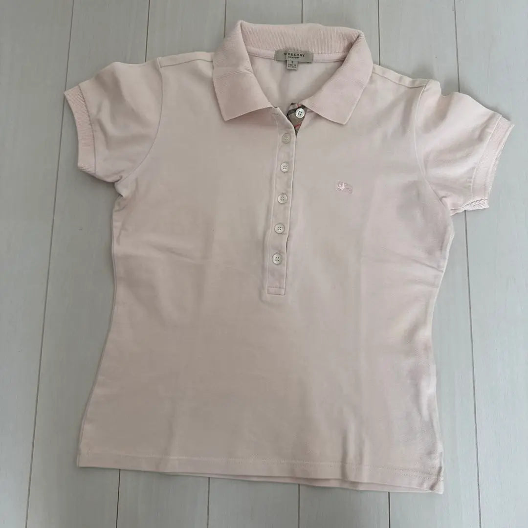 BURBERRY Pink Short Sleeve Polo Shirt Size S | BURBERRY ピンク 半袖ポロシャツ　サイズS