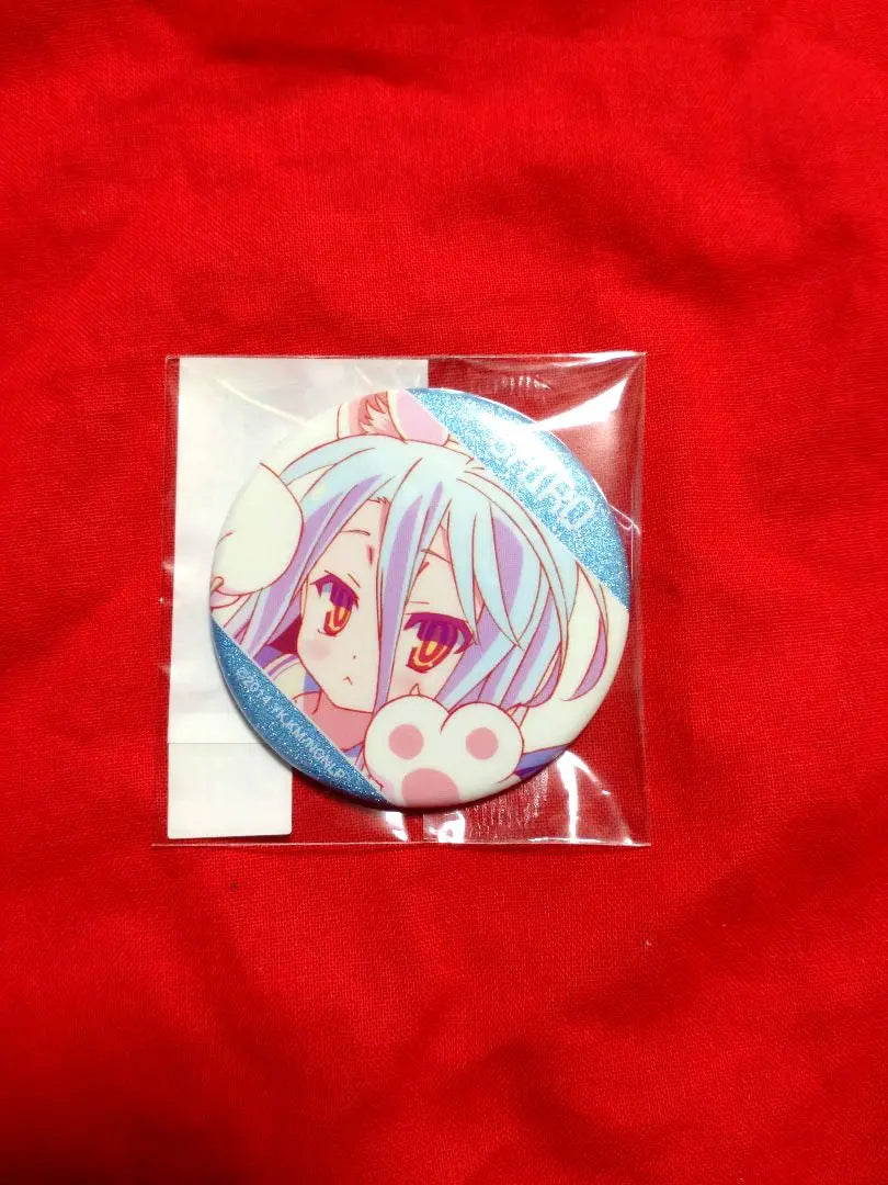 No Game No Life Lotería en línea Insignia de lata blanca C