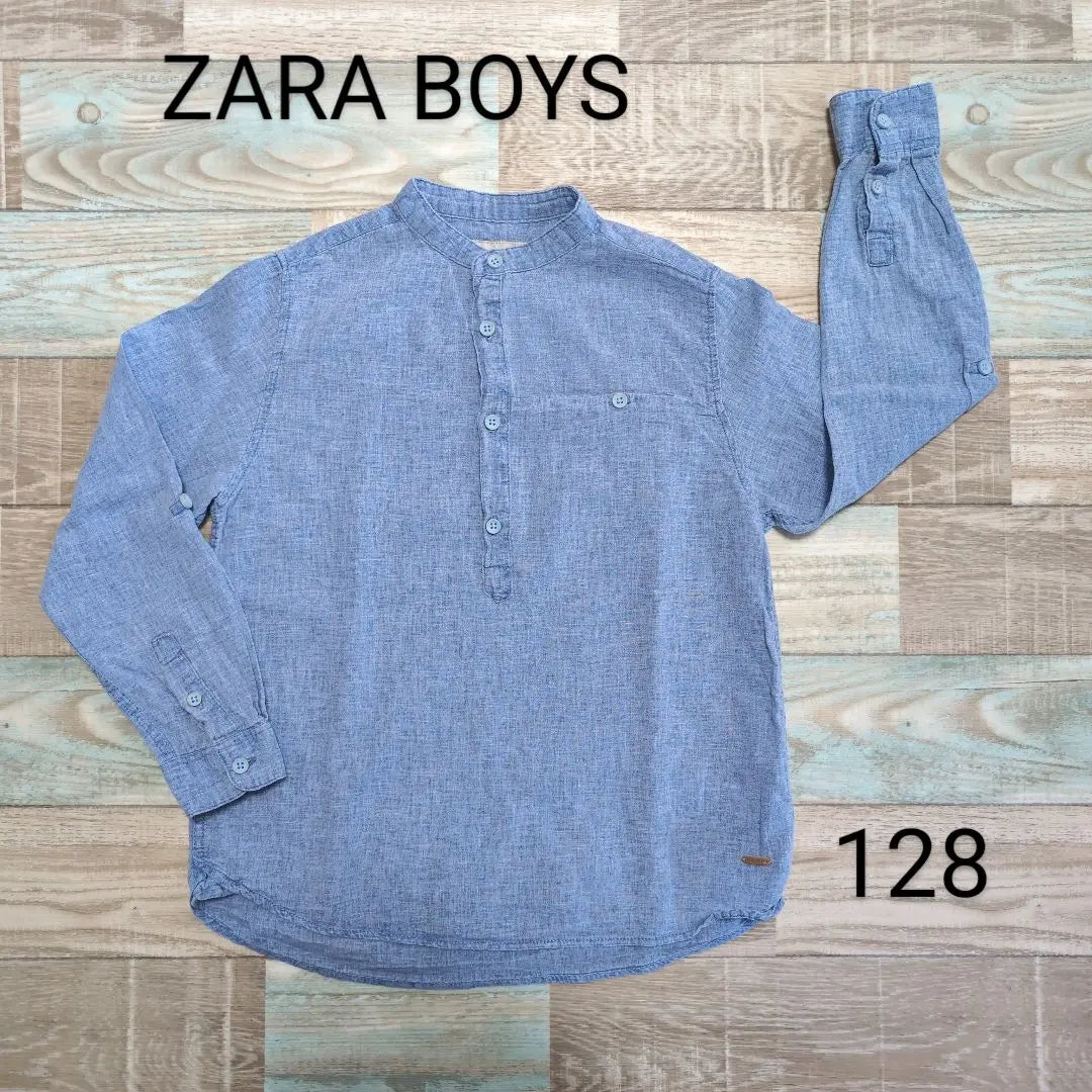 ZARA BOYS Hurricane Shirt 128 Blue