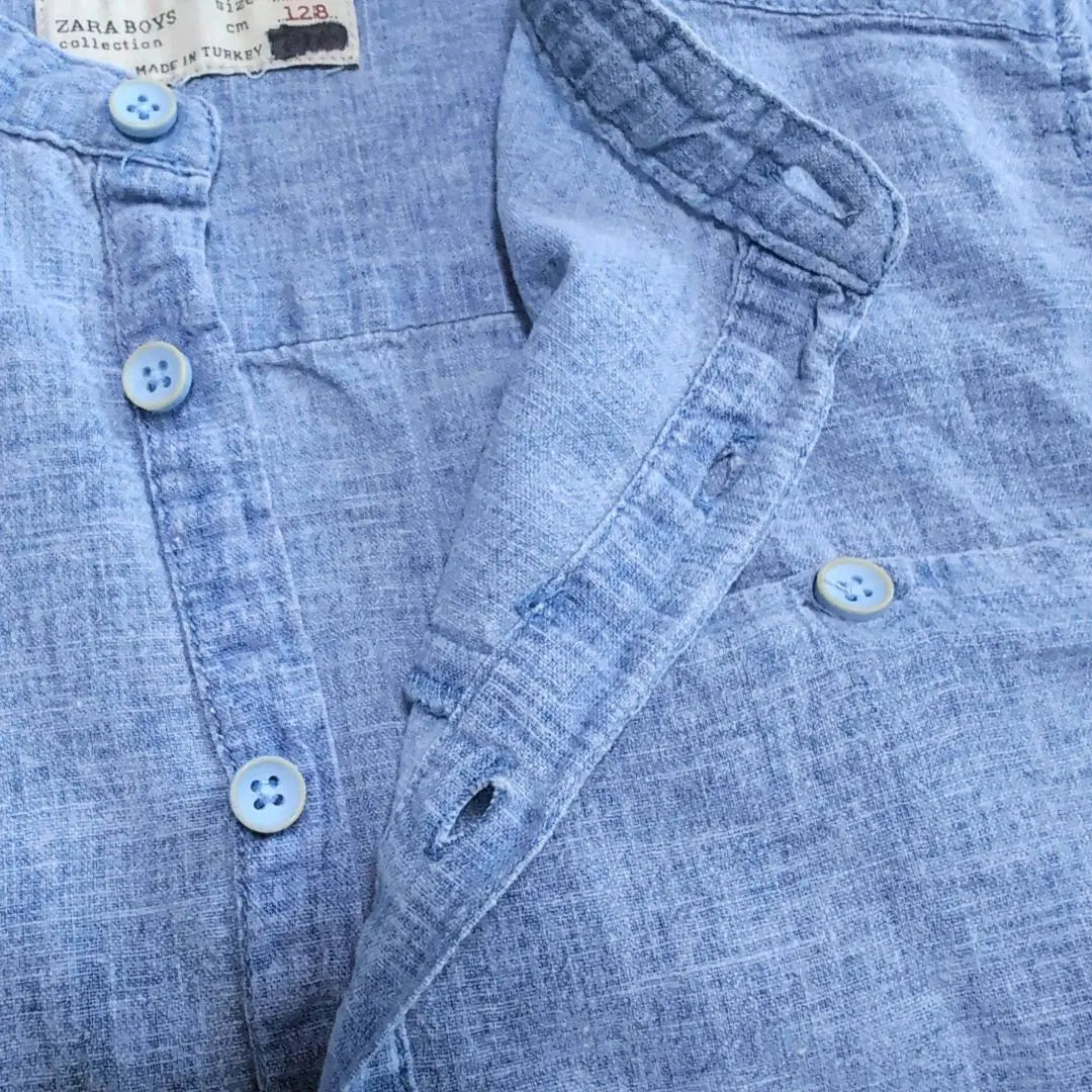 ZARA BOYS Hurricane Shirt 128 Blue