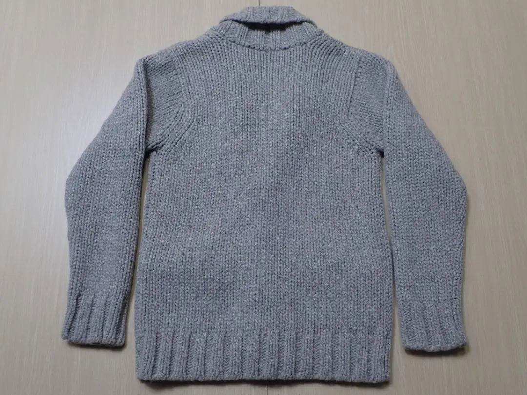 Genuine Paul Smith Collection Cardigan Gray Wool Fabric M Size