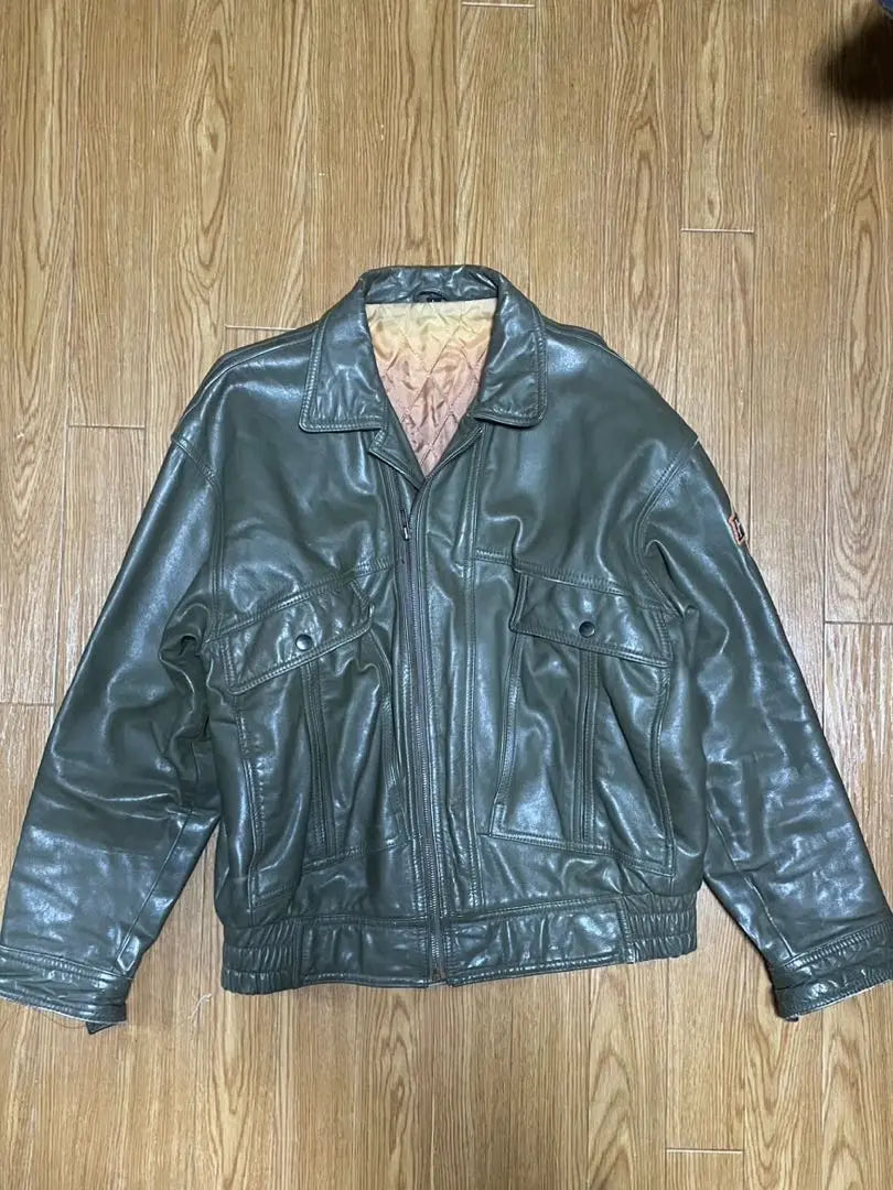 Leather flight jacket Leather jacket Genuine leather Harley Davidson