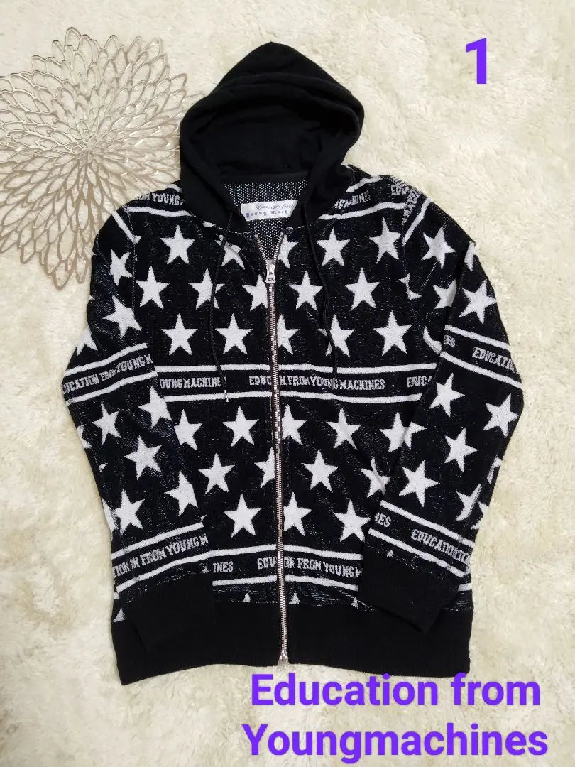 1223 Educación de Young Machine Parka Zip Up Star