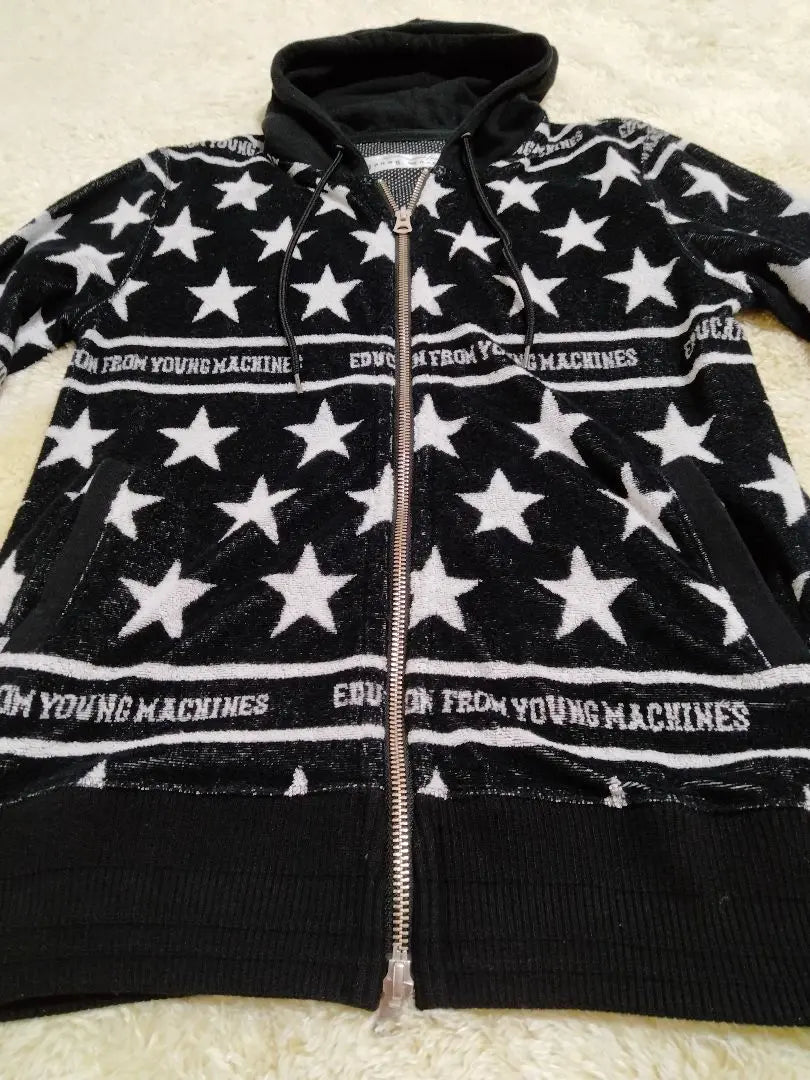 1223 Educación de Young Machine Parka Zip Up Star