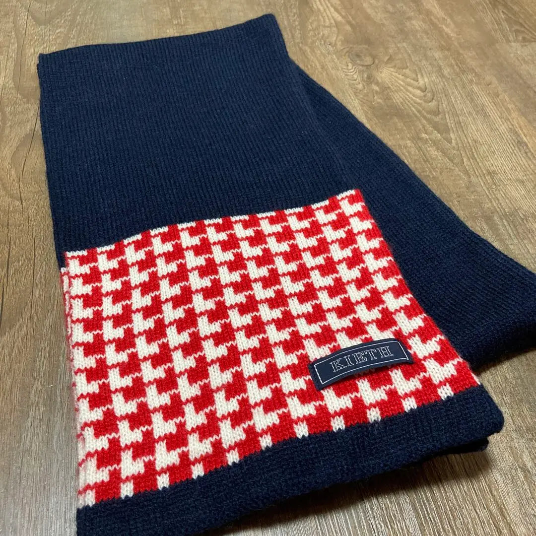 ✨Beautiful item✨★ KIETH ★Mature and cute ♡ Muffler ♪ Navy x red x white✨