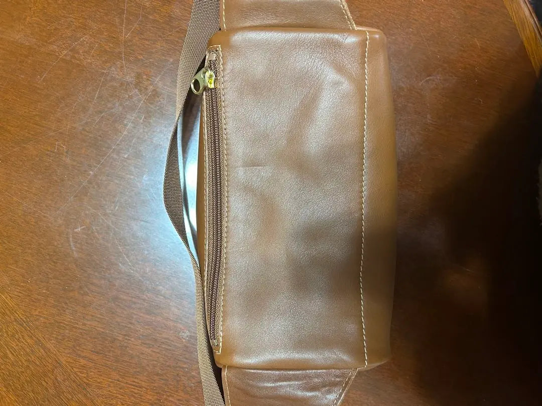 Brown leather body bag / waist pouch | ブラウンレザー ボディバッグ・ウエストポーチ