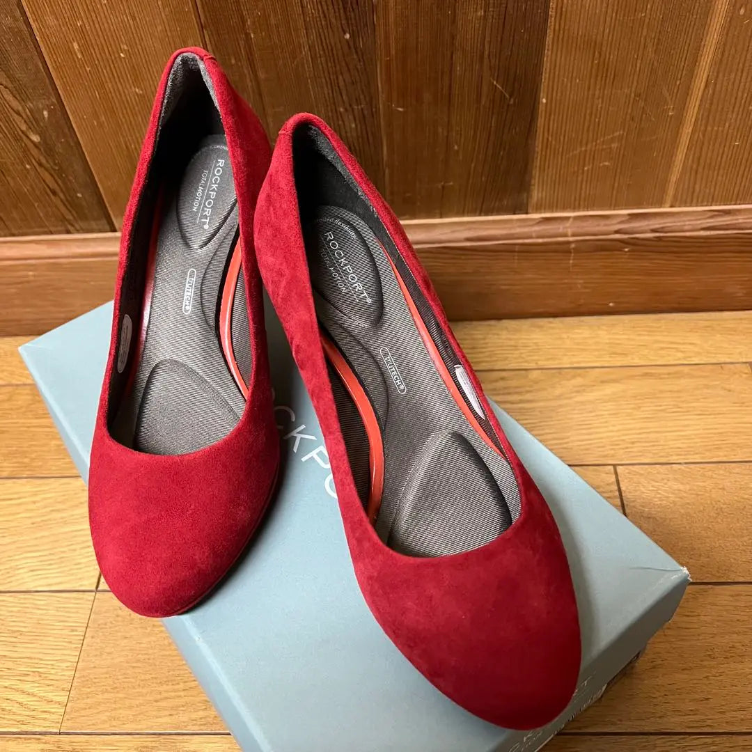 Good condition [ROCKPORT] Heel pumps 23cm red