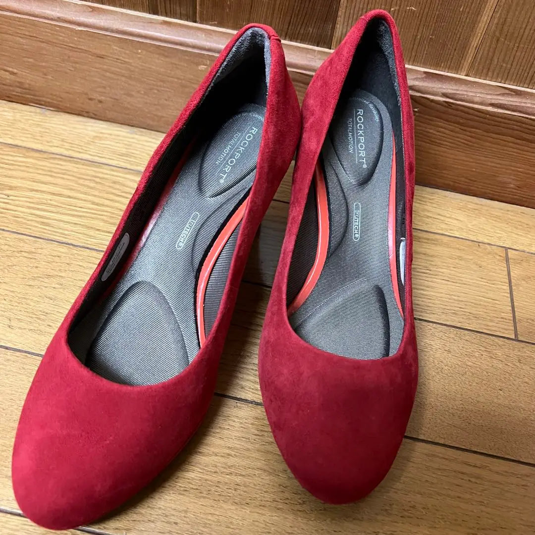 Good condition [ROCKPORT] Heel pumps 23cm red