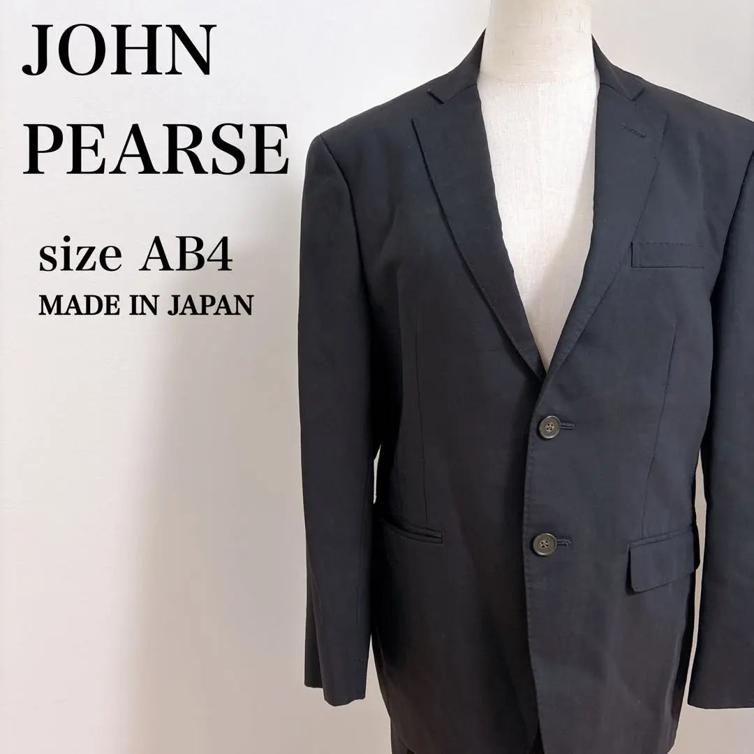 John Pierce Made in Japan Shape Stable Suit Water Repellent Formal Suit Setup