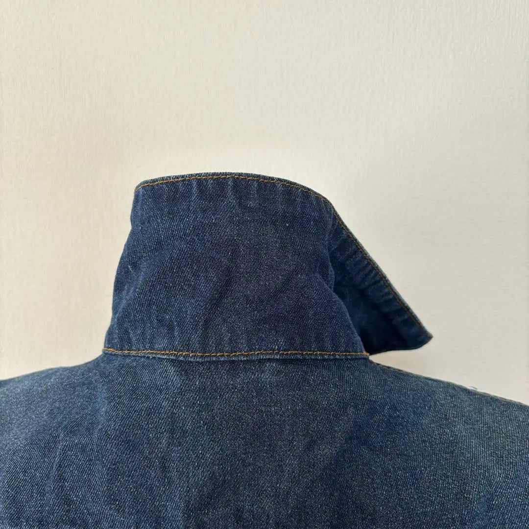 [Ryogami] GU GU Denim Jacket G Jean Blue Blue L Pocket