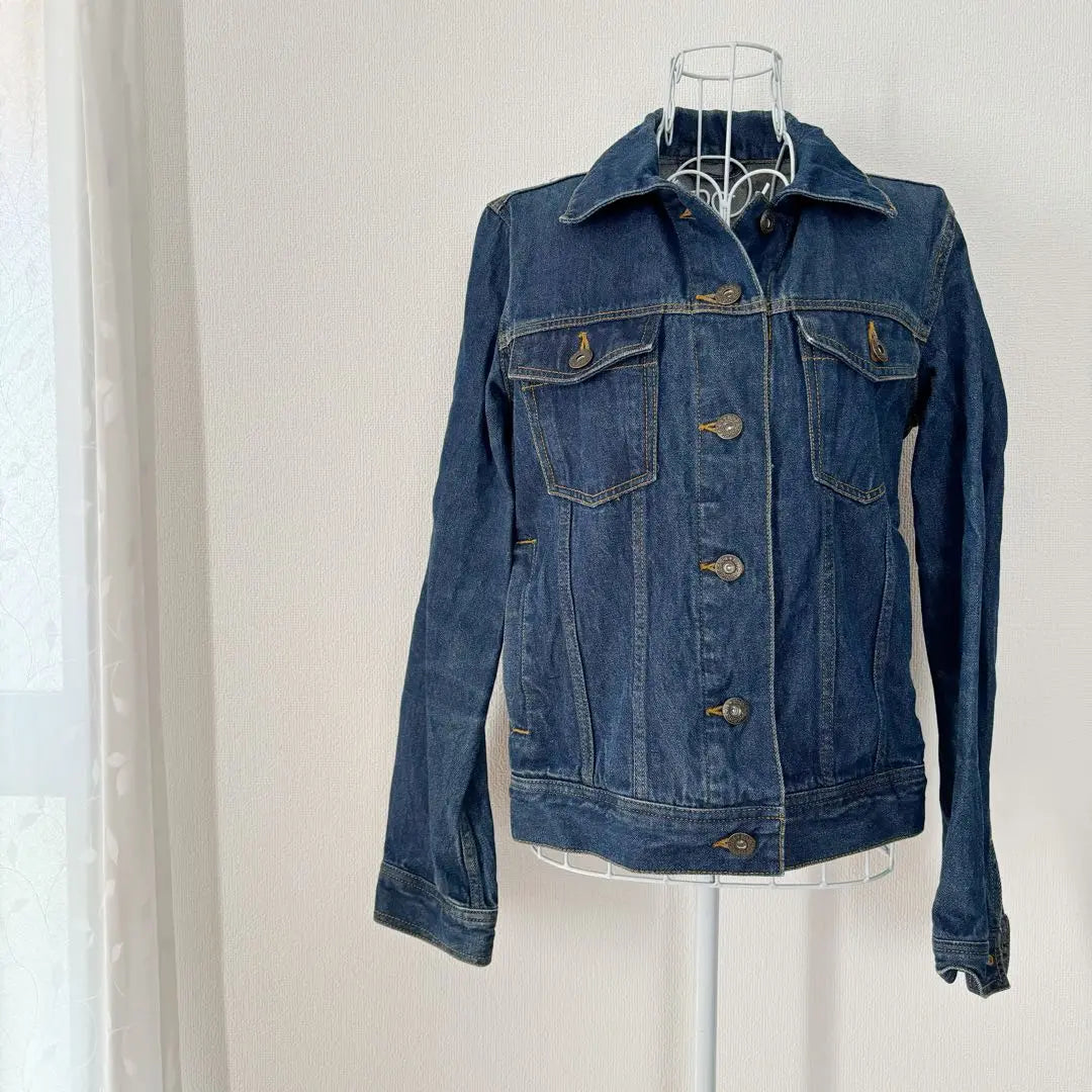 [Ryogami] GU GU Denim Jacket G Jean Blue Blue L Pocket