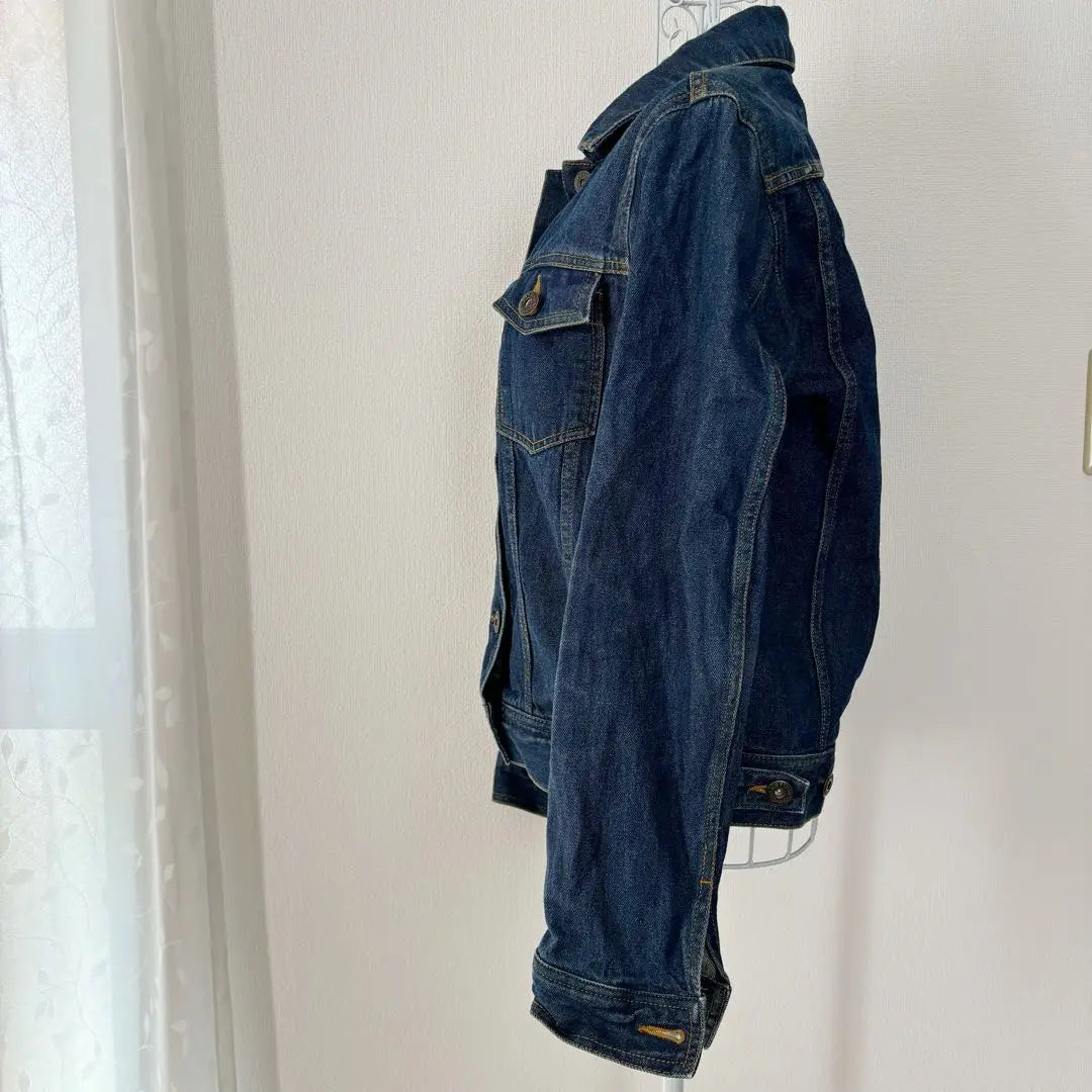 [Ryogami] GU GU Denim Jacket G Jean Blue Blue L Pocket