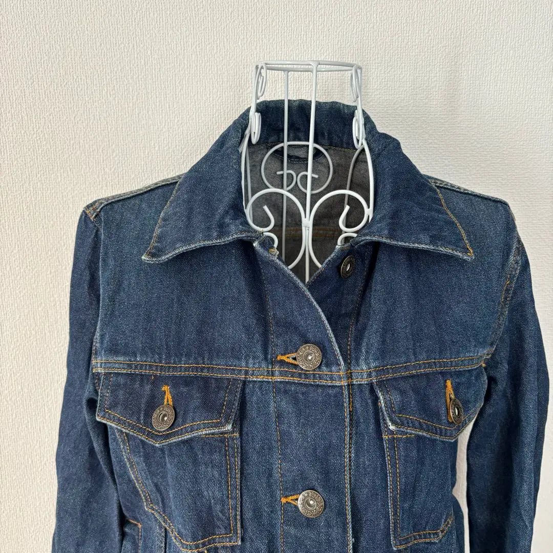 [Ryogami] GU GU Denim Jacket G Jean Blue Blue L Pocket