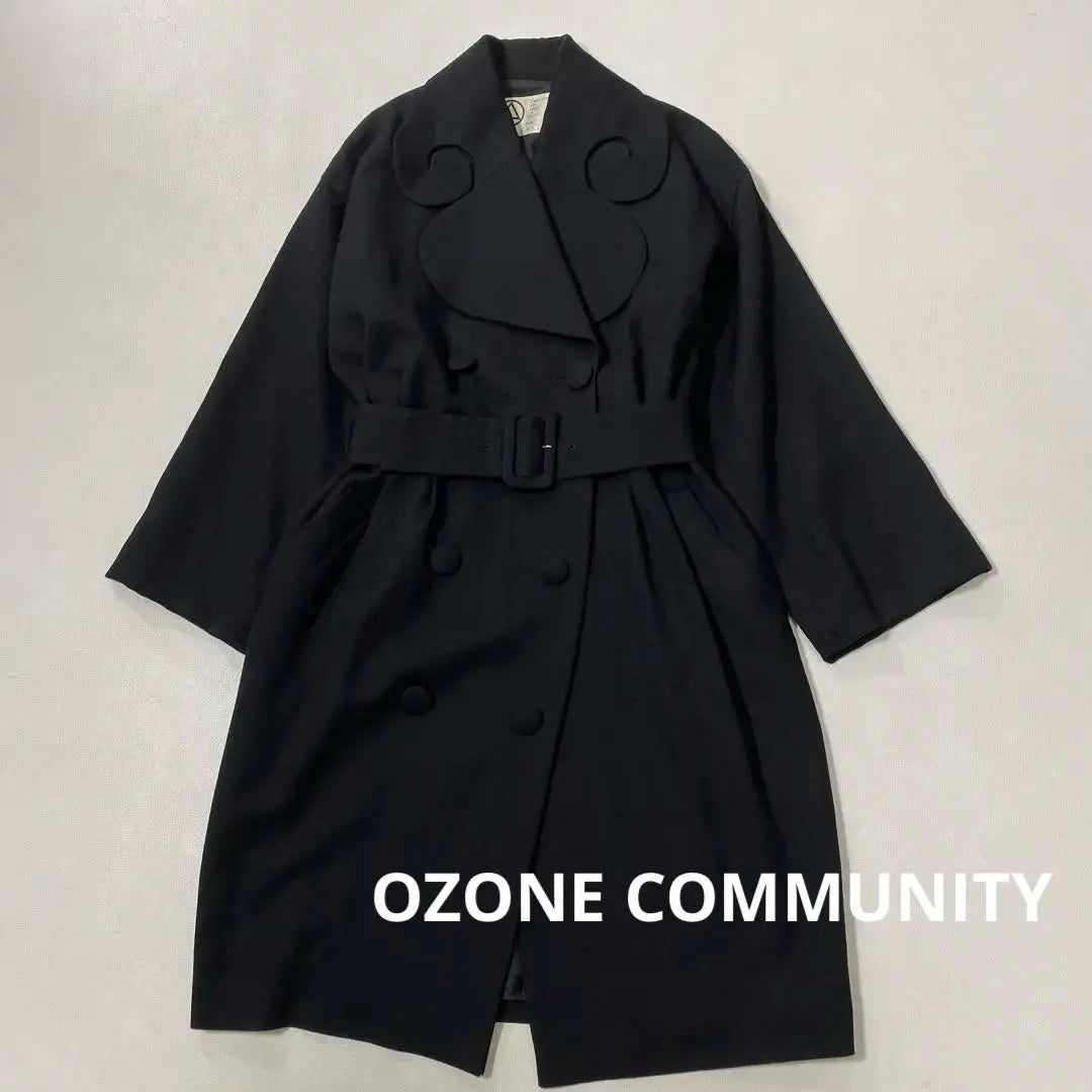 90s OZONE COMMUNITY Long Coat Belt