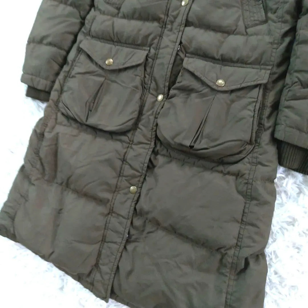 Polo Jeans Company Ralph Lauren Long Down Coat Khaki Patch | ポロジーンズカンパニー ラルフローレン ロング丈ダウンコート カーキ　ワッペン