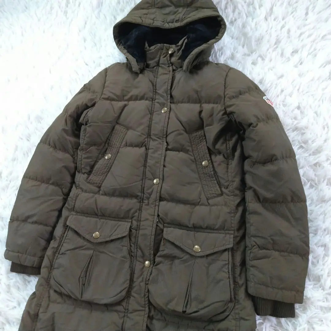 Polo Jeans Company Ralph Lauren Long Down Coat Khaki Patch | ポロジーンズカンパニー ラルフローレン ロング丈ダウンコート カーキ　ワッペン