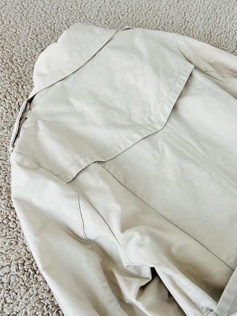 ♣︎ELLE♣︎Women's Trench Coat Cream Water Repellent Belt [38M] Mile Length