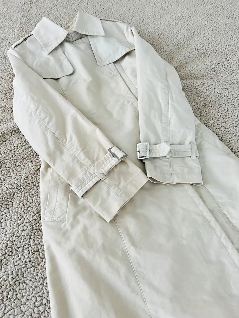 ♣︎ELLE♣︎Women's Trench Coat Cream Water Repellent Belt [38M] Mile Length