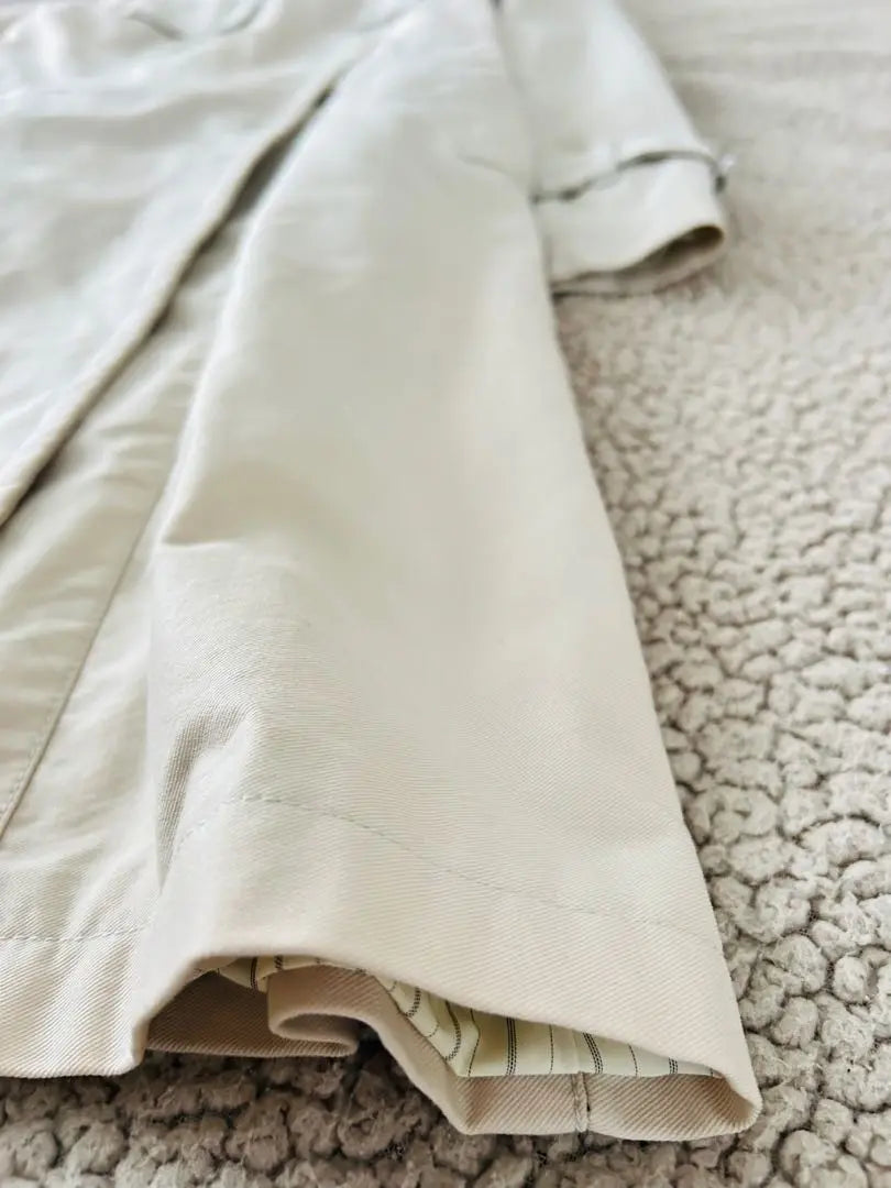 ♣︎ELLE♣︎Women's Trench Coat Cream Water Repellent Belt [38M] Mile Length