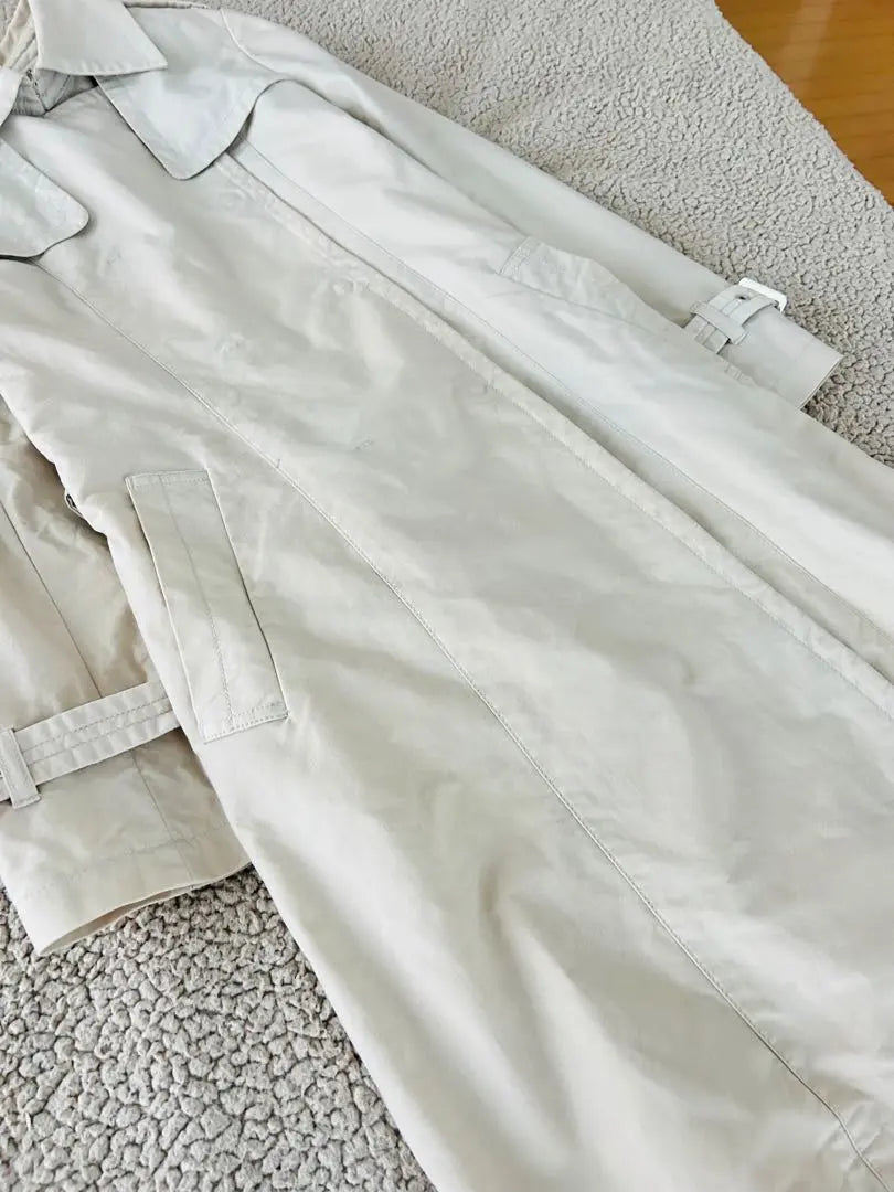 ♣︎ELLE♣︎Women's Trench Coat Cream Water Repellent Belt [38M] Mile Length