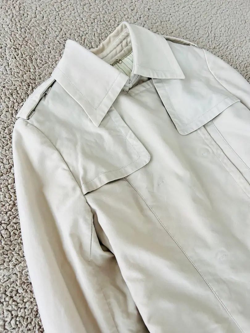 ♣︎ELLE♣︎Women's Trench Coat Cream Water Repellent Belt [38M] Mile Length