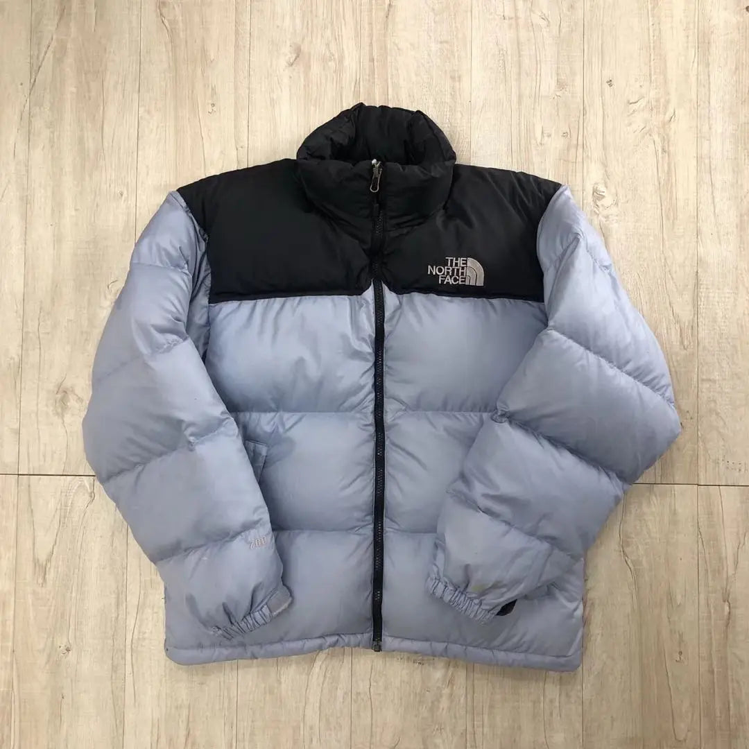 Chaqueta de plumón North Face Nupsi negra x azul claro para hombre de talla M de EE. UU.