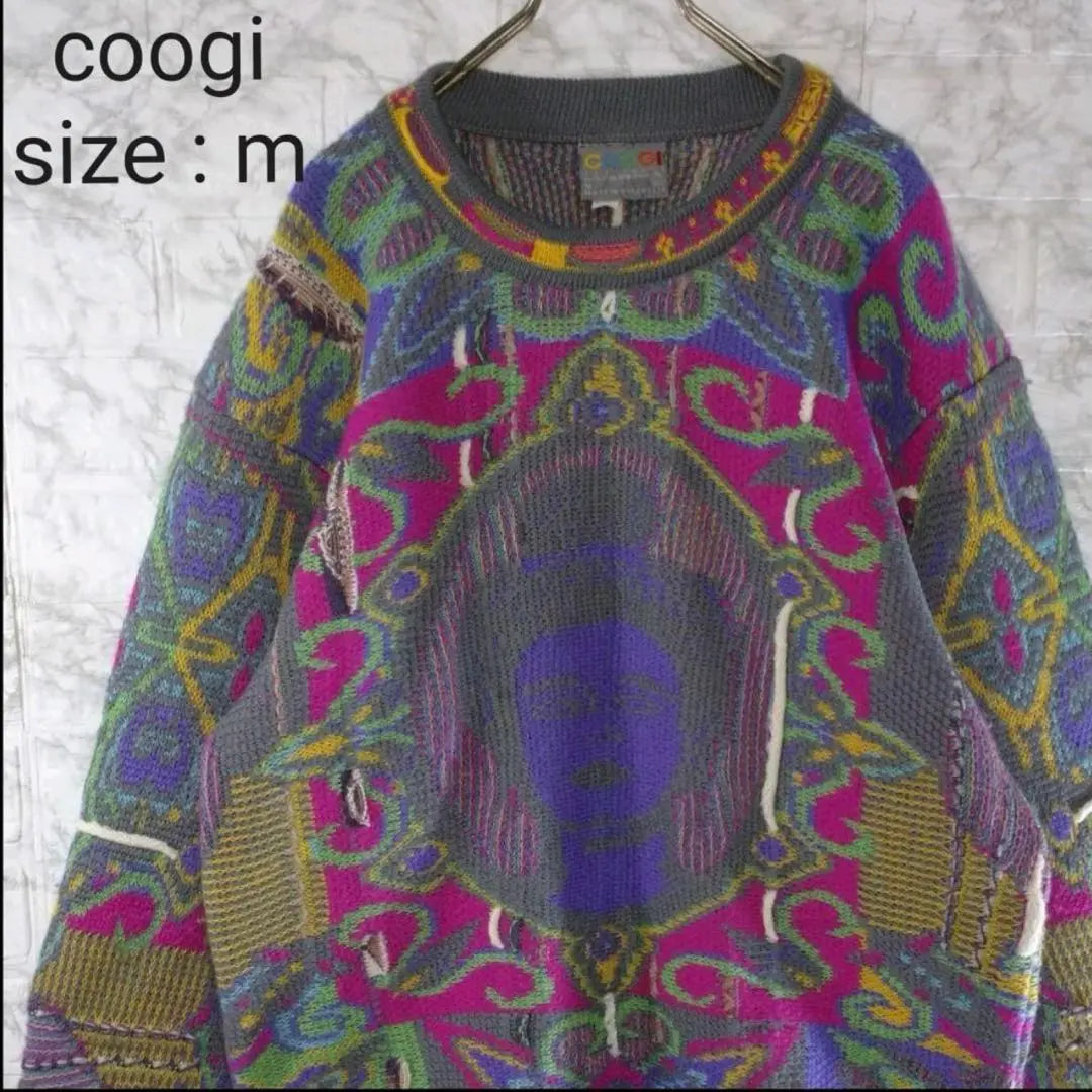 COOGI Buddha Buddha Sweater Knit Wool M