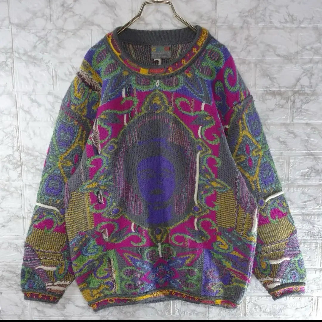 COOGI Buddha Buddha Sweater Knit Wool M