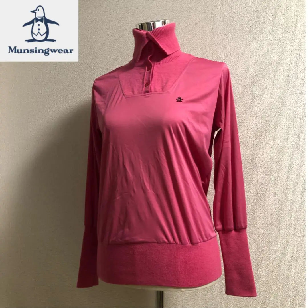 Munsingwear Golf Wool Switching Innerwear Pink Equivalent to M size