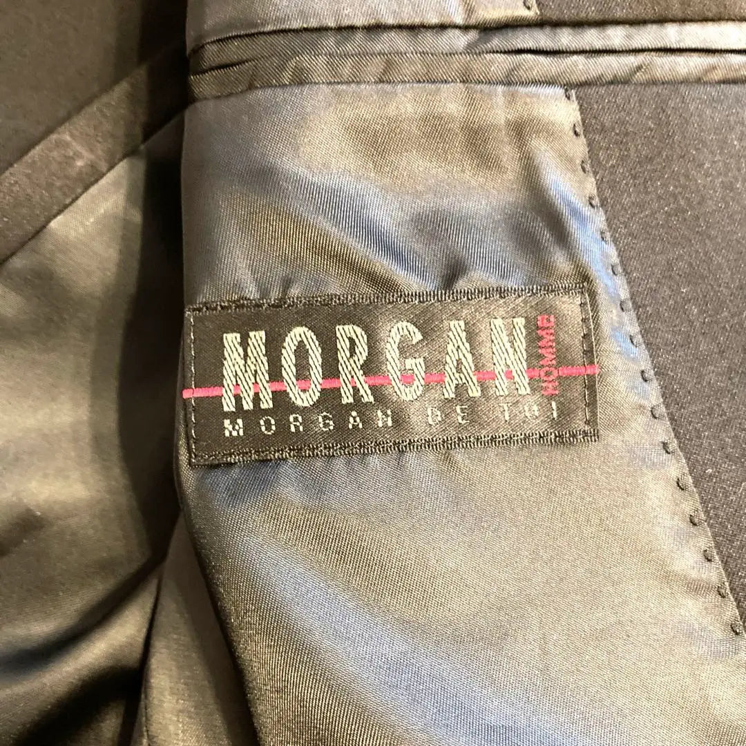 MORGAN HOMME Morgan Om Suit Jacket Black Black 7 minutes | MORGAN HOMME モルガン オム スーツ ジャケット ブラック 黒 七分