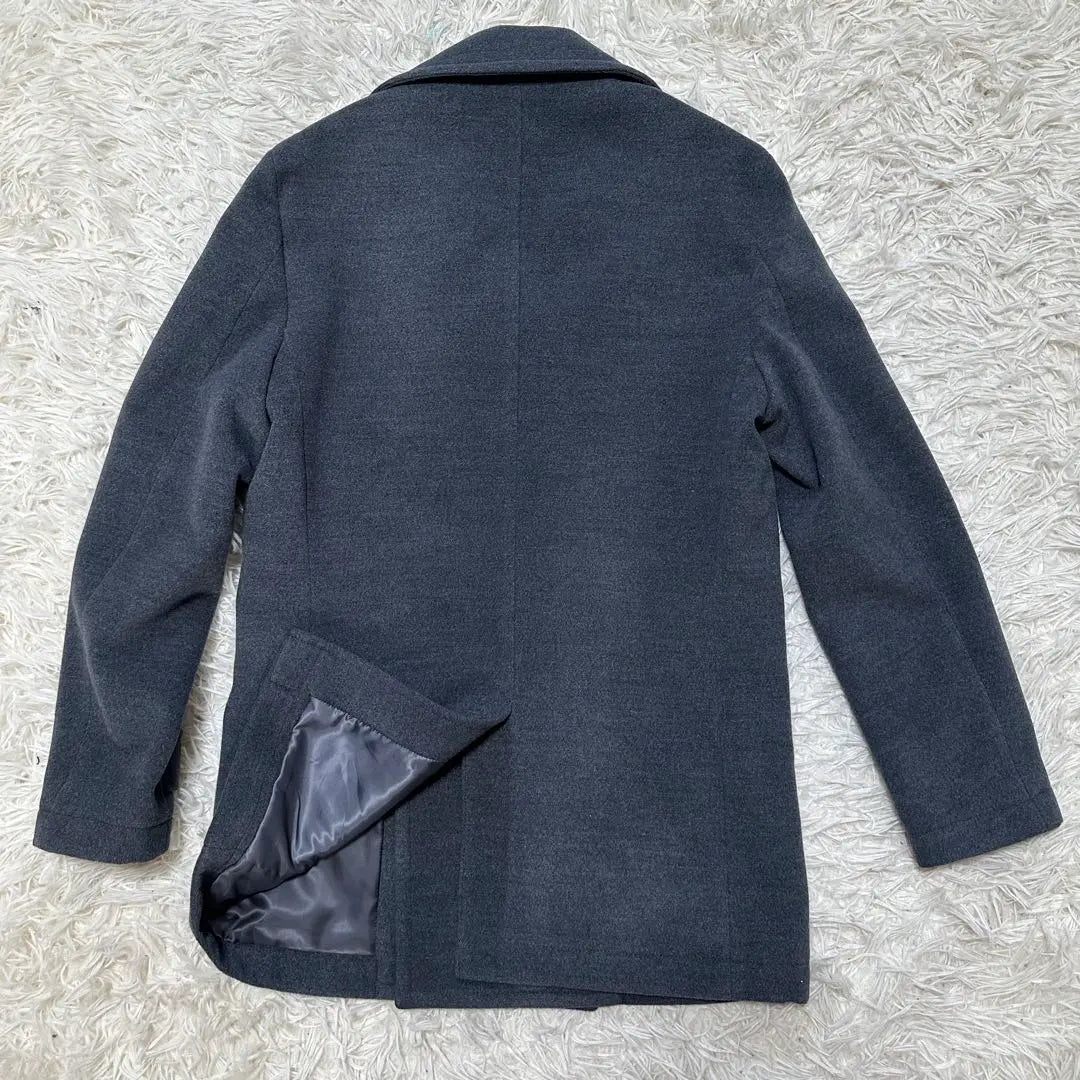 New unused tag Union station peel coat gray cold protection business | 新品未使用タグ付き　ユニオンステーション　ピーコート　グレー　防寒　ビジネス