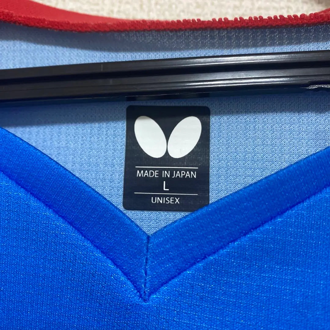 Price reduction possible Butterfly table tennis wear L size blue