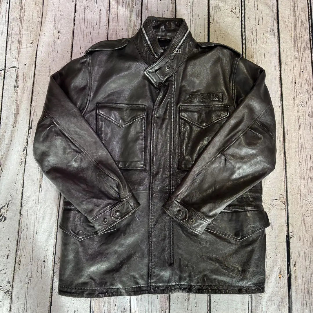 AVIREX Leather Jacket Flight Jacket Genuine Leather M65