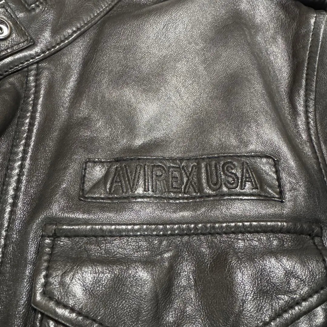 AVIREX Leather Jacket Flight Jacket Genuine Leather M65