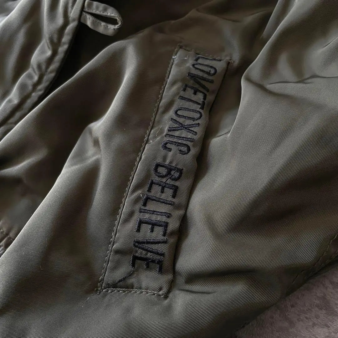 Chaqueta bomber militar de piel N2-B de los años 00 y2k de longitud corta de Heisei