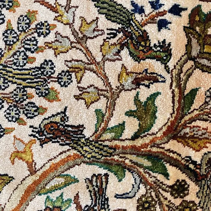 Persian carpet Silk Birds Plants Animals Tapestry