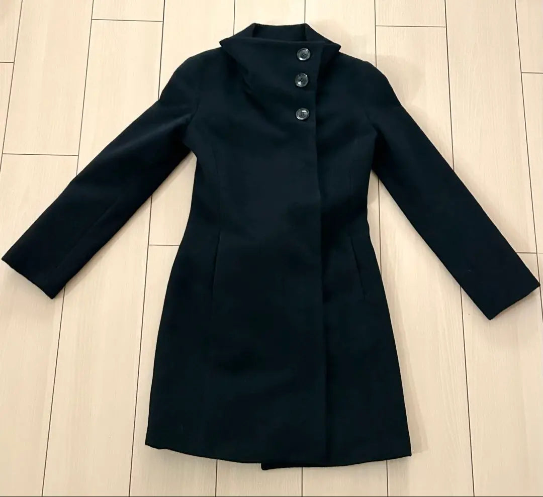 [Good condition] LE SOUK Beautiful angora and wool coat with silhouette