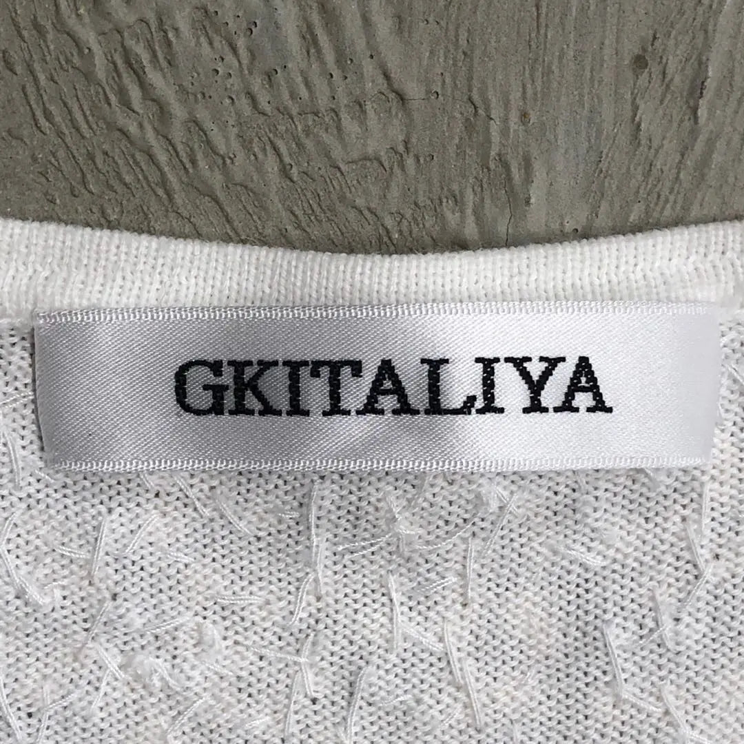 GKITALIYA White Sequin Short Sleeve Knit