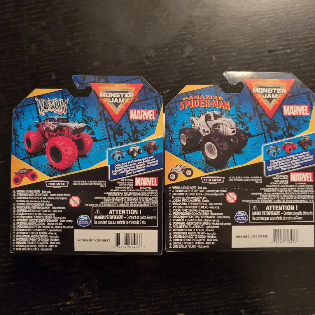 Conjunto de 2 figuras de Monster Jam Marvel