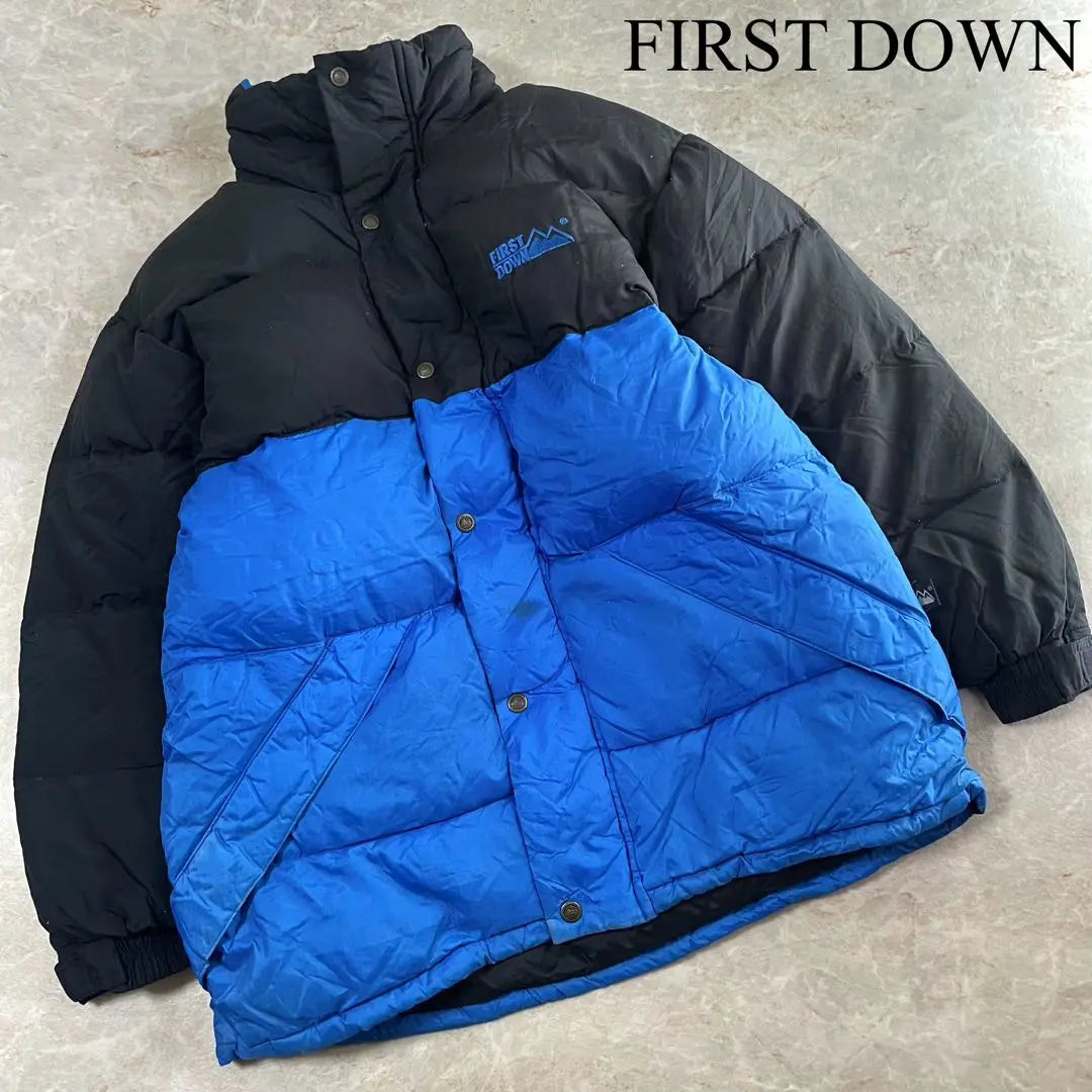 FIRST DOWN nylon bicolor down jacket