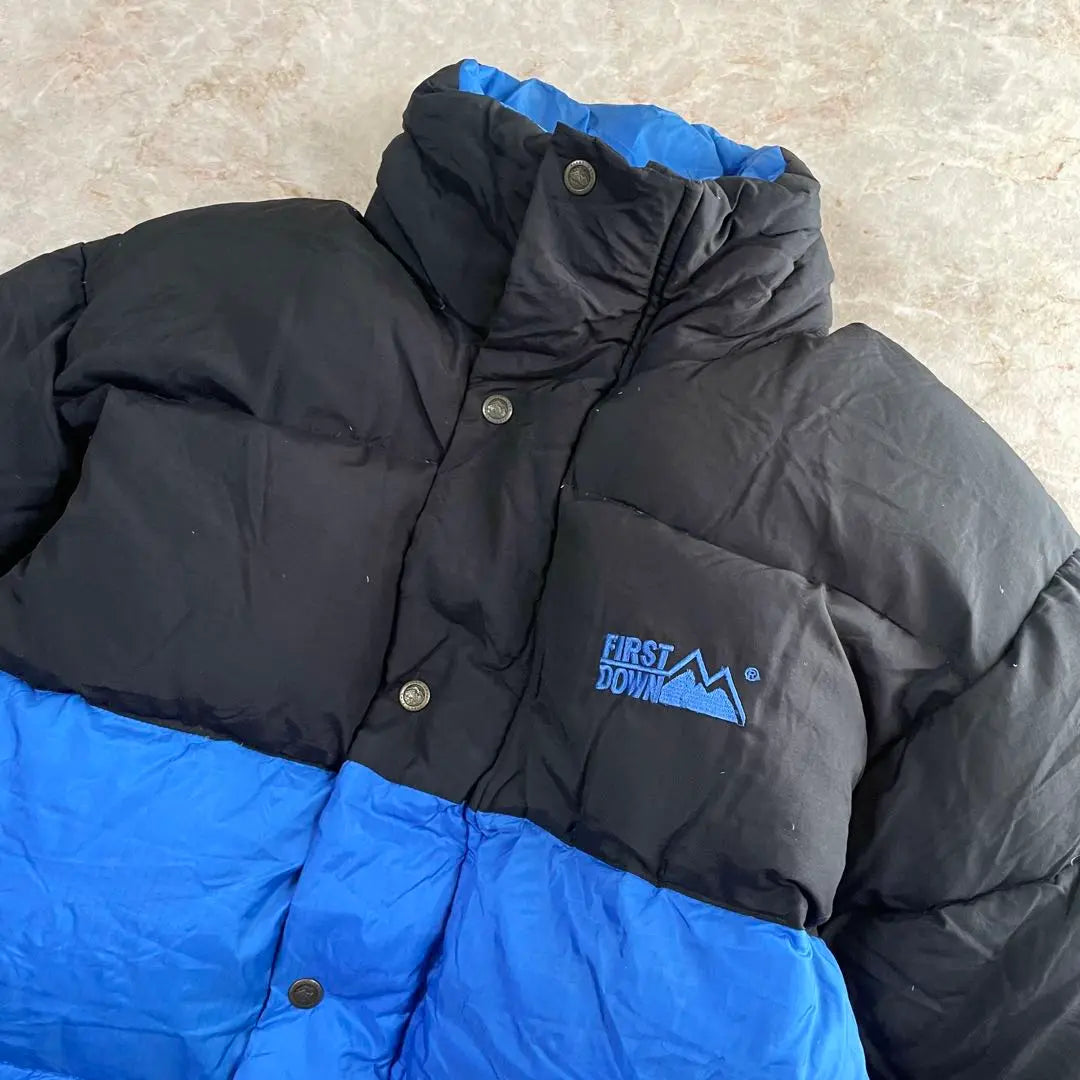 FIRST DOWN nylon bicolor down jacket