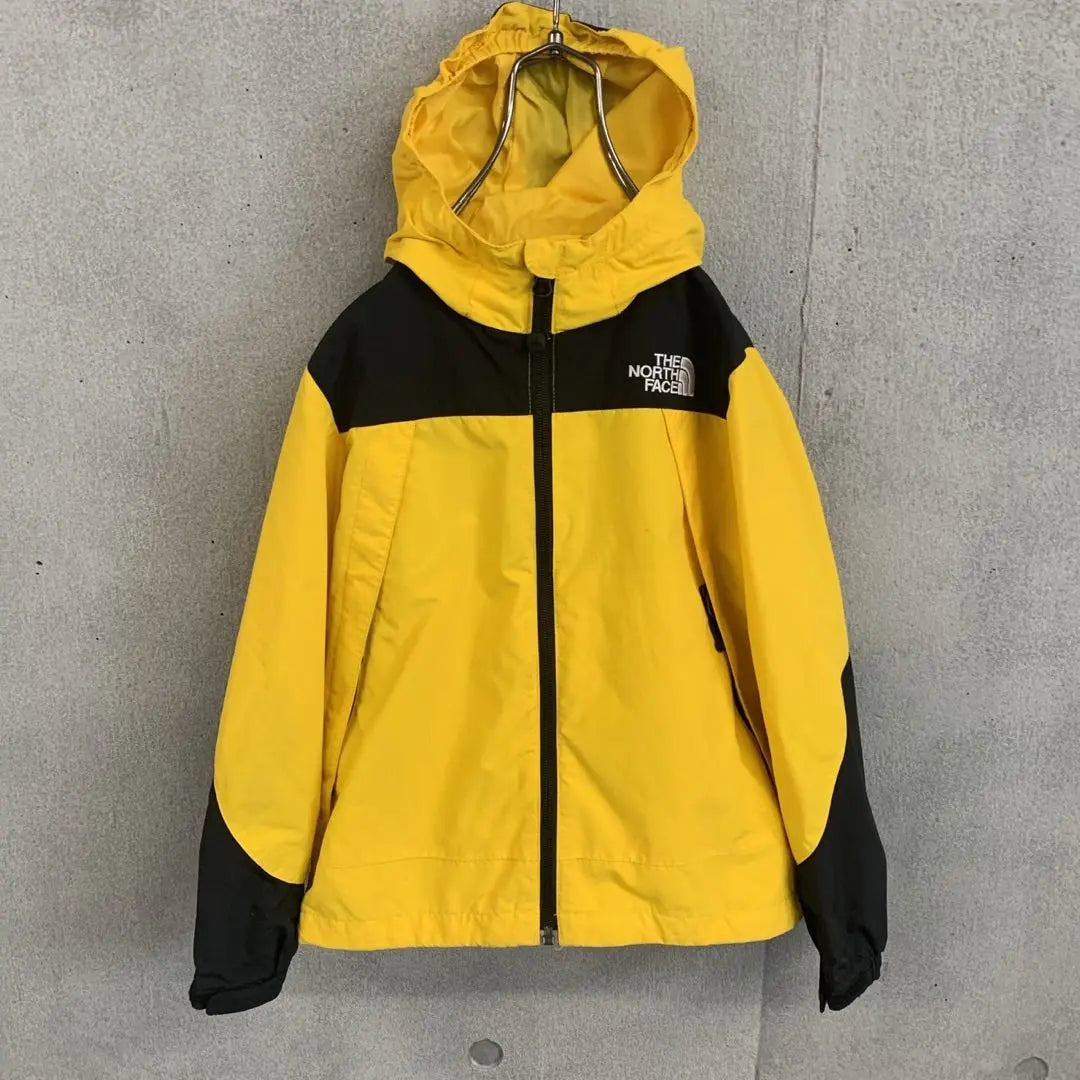 The very popular North Face Mountain Parka Chest Logo Yellow Kids 130