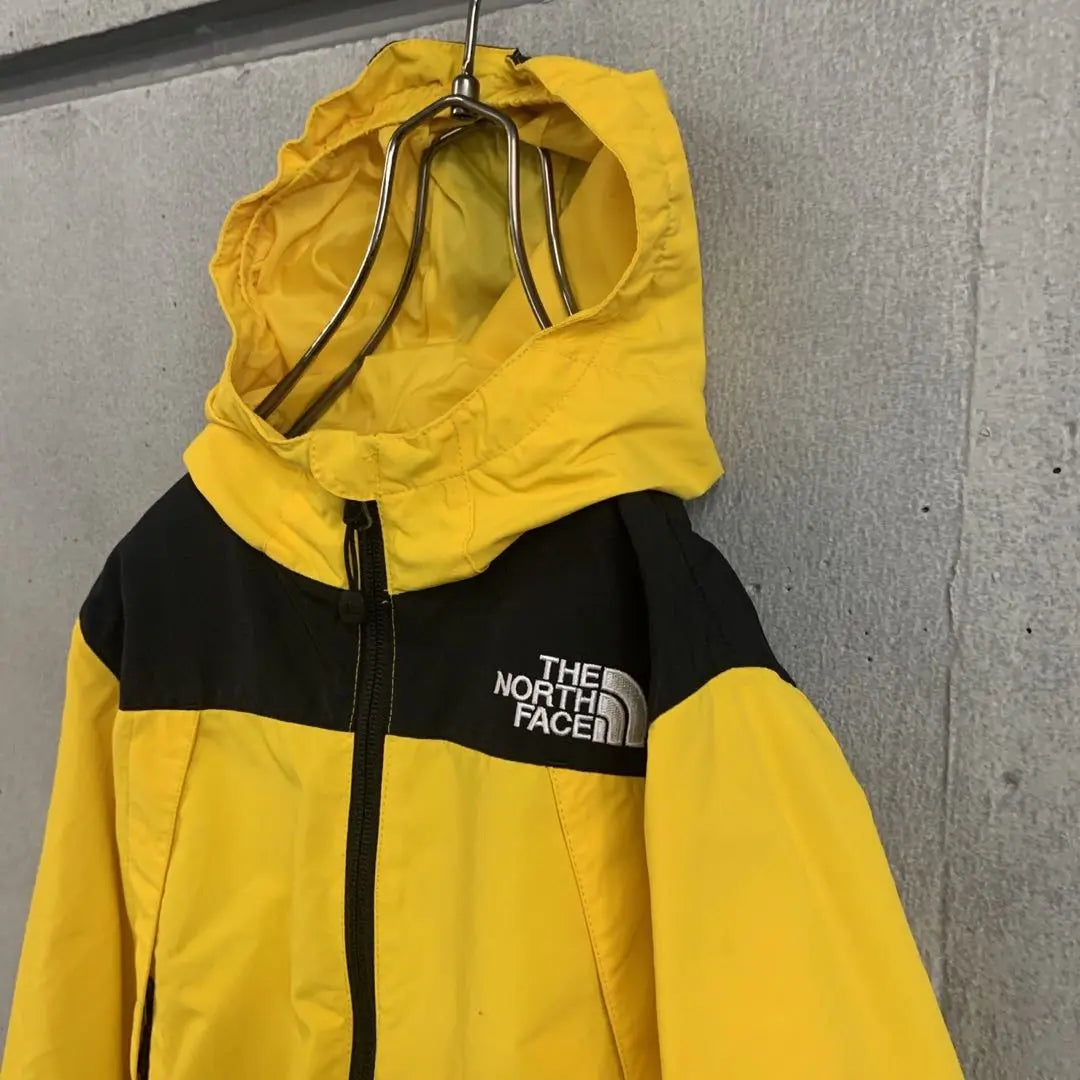 The very popular North Face Mountain Parka Chest Logo Yellow Kids 130