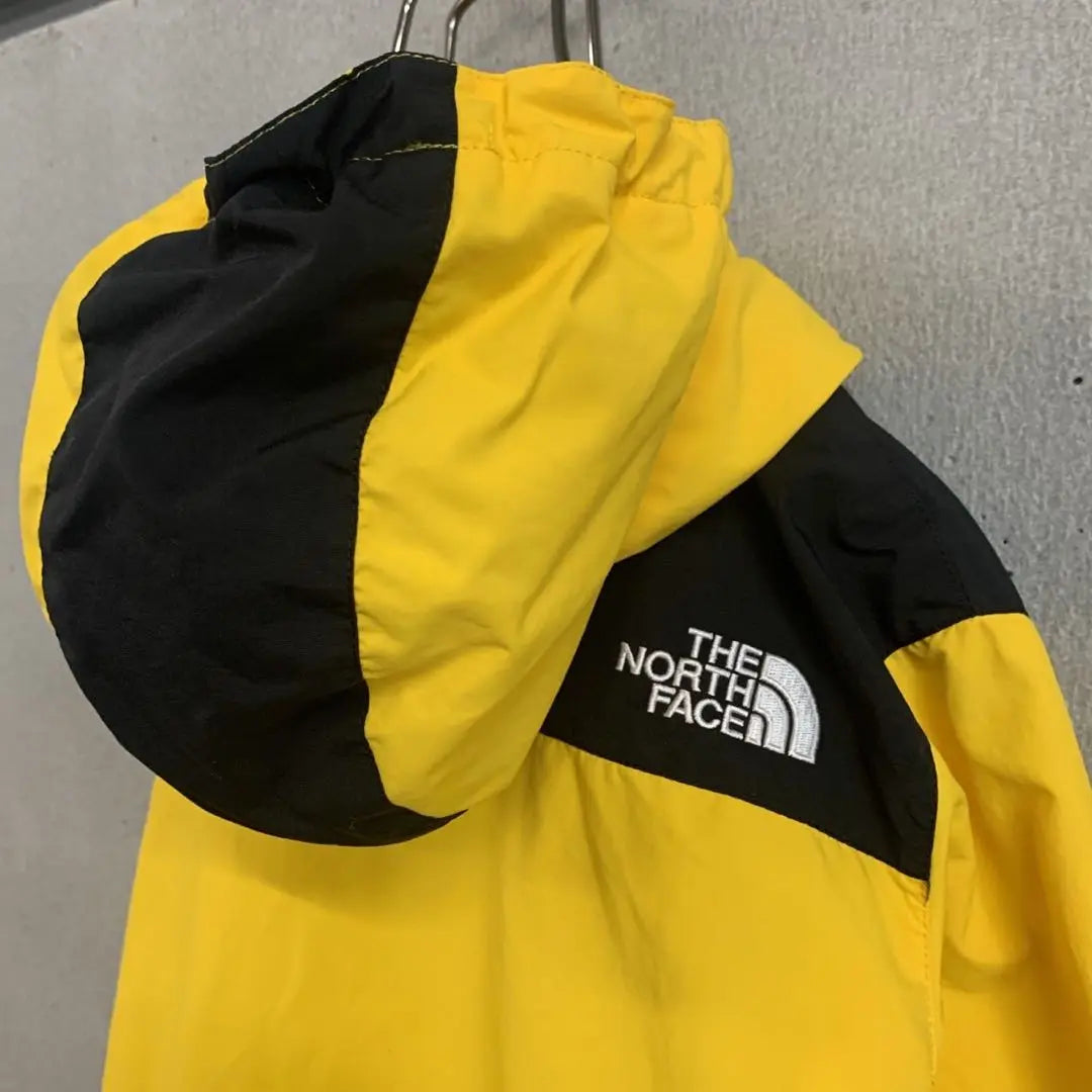 The very popular North Face Mountain Parka Chest Logo Yellow Kids 130