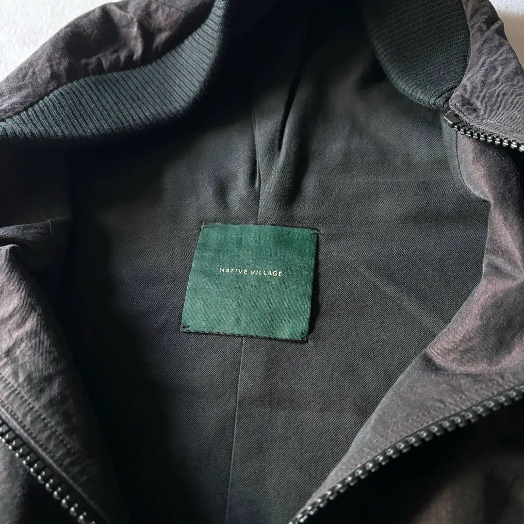 NATIVE VILLAGE tamamushi linen wzip JKT