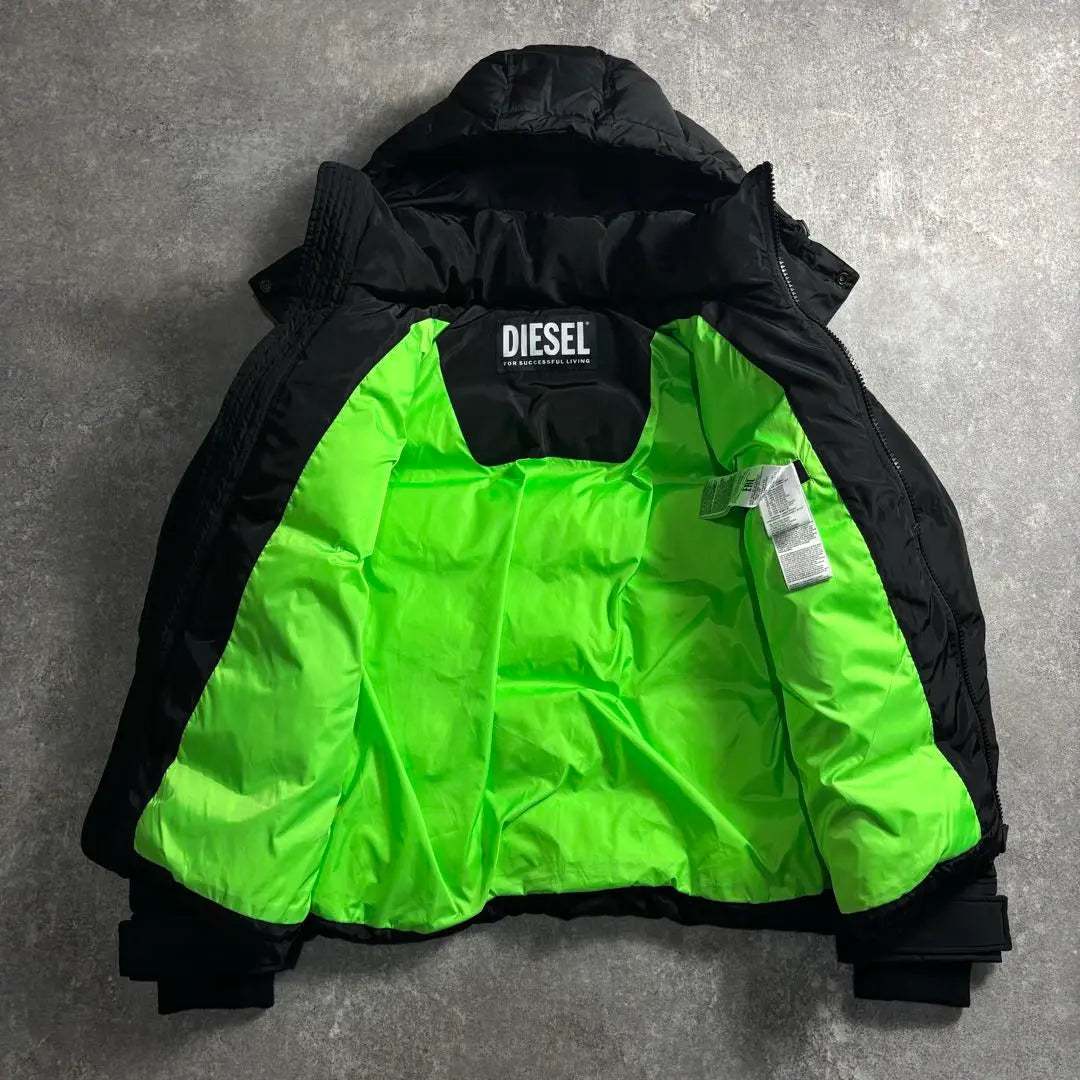 Current model DIESEL down jacket black unused