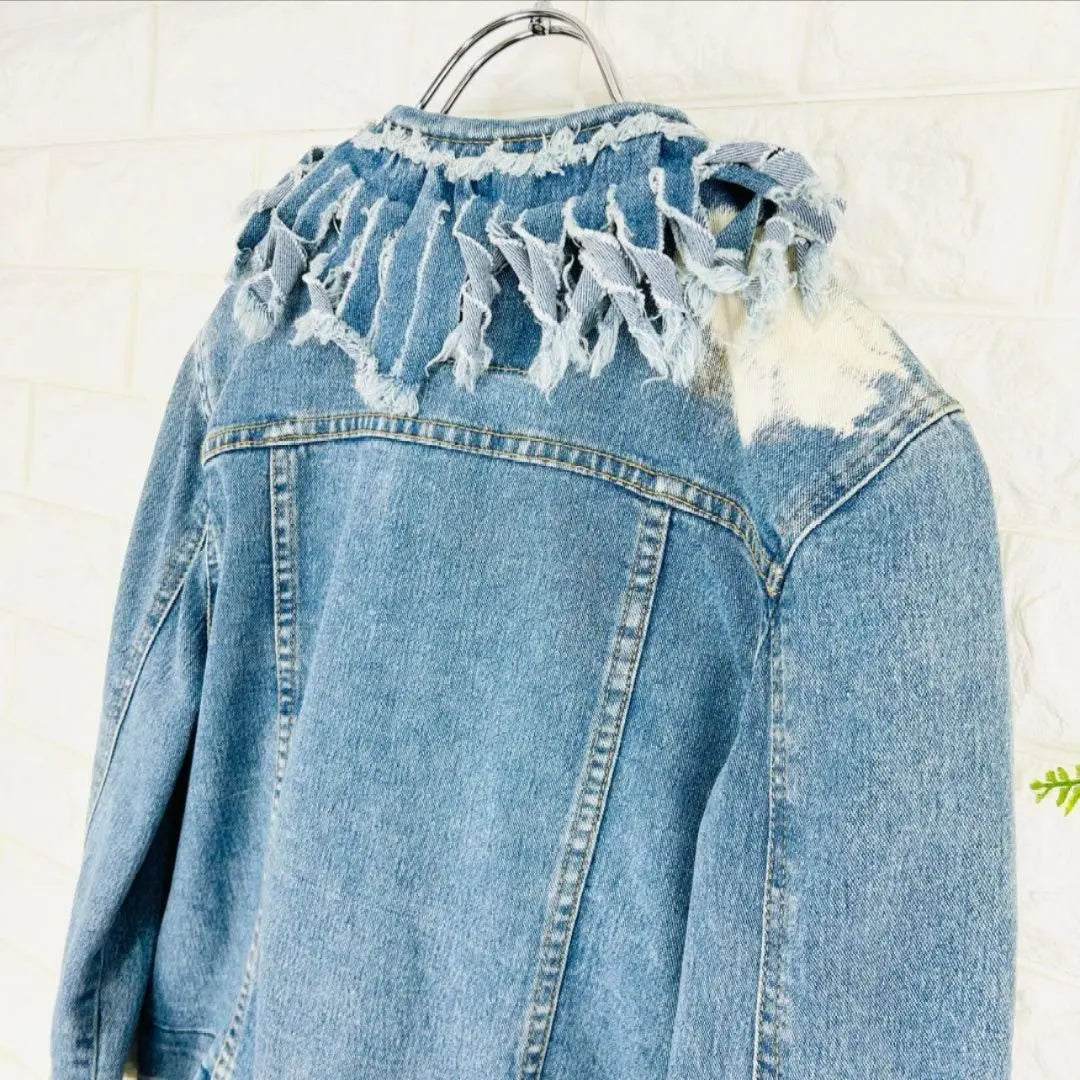 M -Jeans Collection Fringe G Jean Cover All Stone Washed [S] | エムジーンズコレクションフリンジGジャンカバーオールストーンウォッシュド【S】