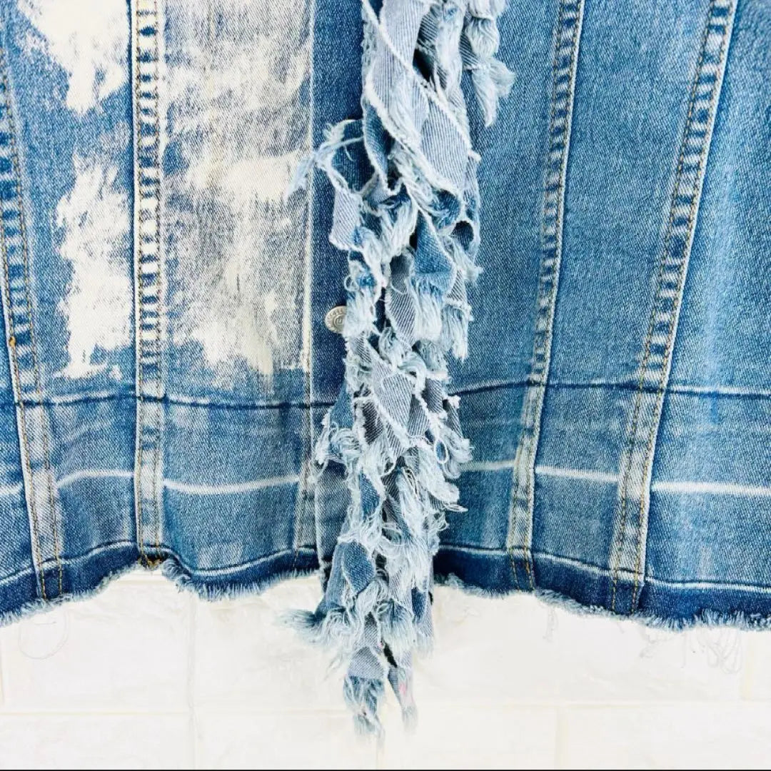 M -Jeans Collection Fringe G Jean Cover All Stone Washed [S] | エムジーンズコレクションフリンジGジャンカバーオールストーンウォッシュド【S】