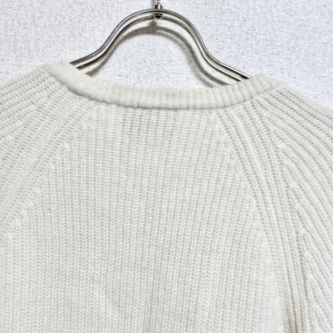 Emporio Armani Long Sleeve Wool Knit Sweater Ivory Men's M