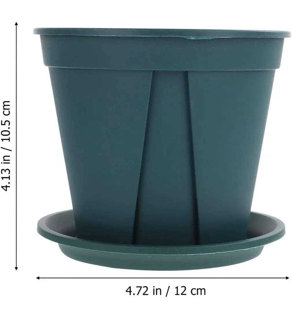 Slit pot Rose pot Flower pot Planter Plastic pot Root pot No. 4 with saucer